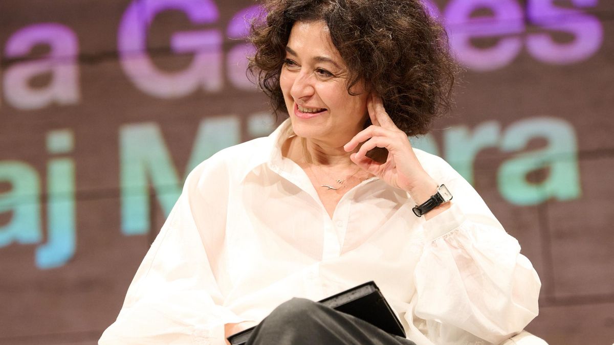 La escritora turca, Ecce Temelkuran, durante su participación en un acto en el CCCB