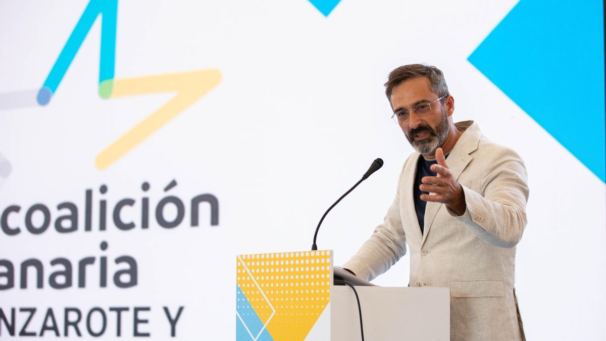 El senador y secretario general de CC en Lanzarote, Pedro Sanginés