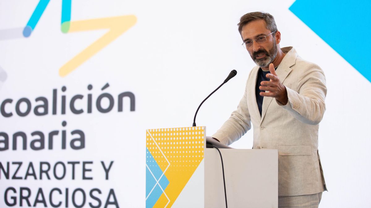 El senador y secretario general de CC en Lanzarote, Pedro Sanginés.