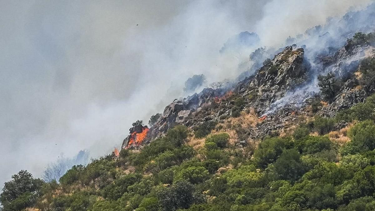 Incendio en Cerro Muriano