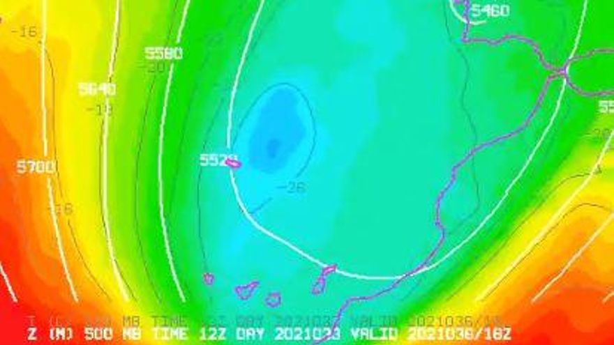 Canarias, en aviso amarillo a partir de este jueves por viento, lluvia y tormentas