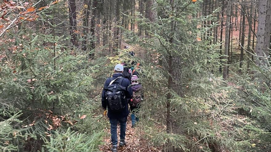 Un club de excursionistas se fue de caminata al bosque y acabó denunciado por inmigración irregular