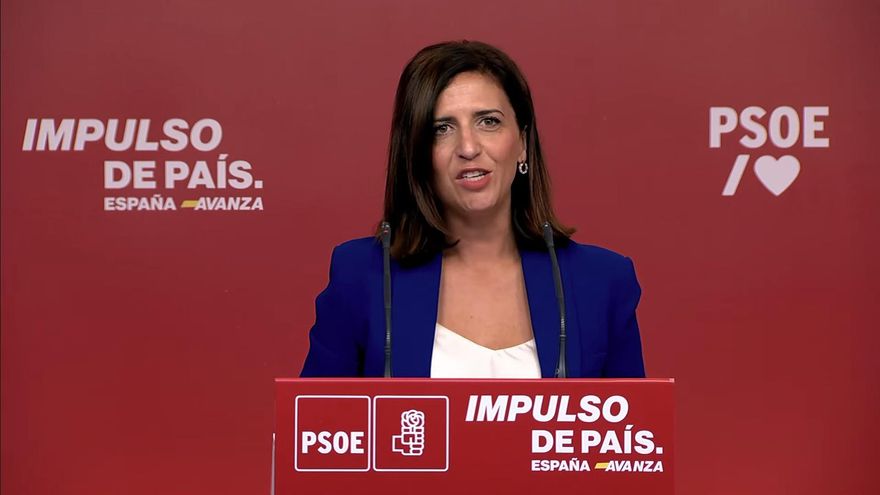 La portavoz del PSOE, Esther Peña.