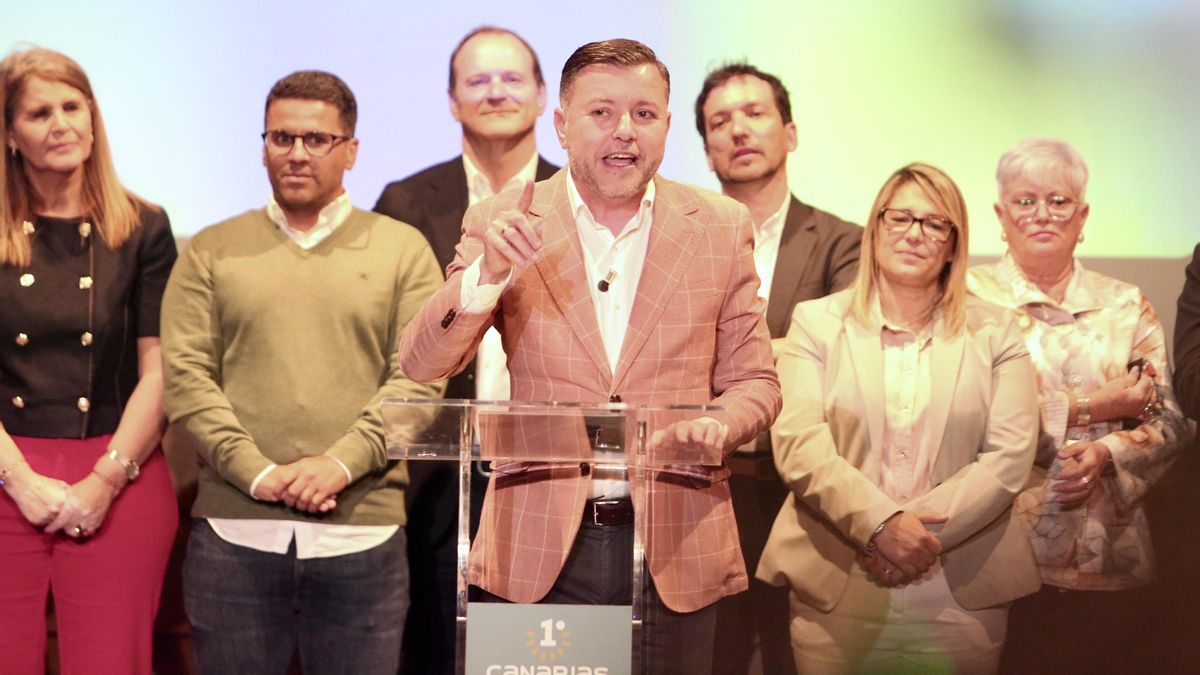 El alcalde de Gáldar, Teodoro Sosa en la presentación de Municipalistas Primero Canarias.