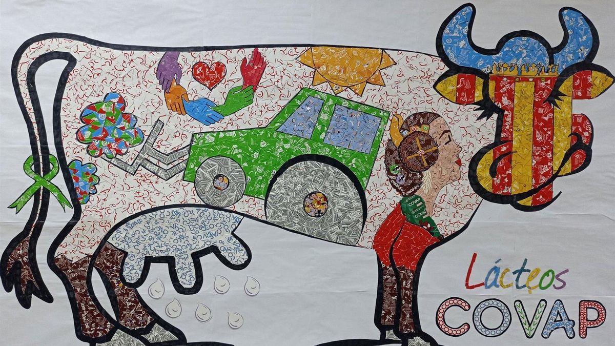 Un 'collage' de escolares cordobeses por las víctimas de la DANA de Valencia ilustrará 'bricks' de leche Covap