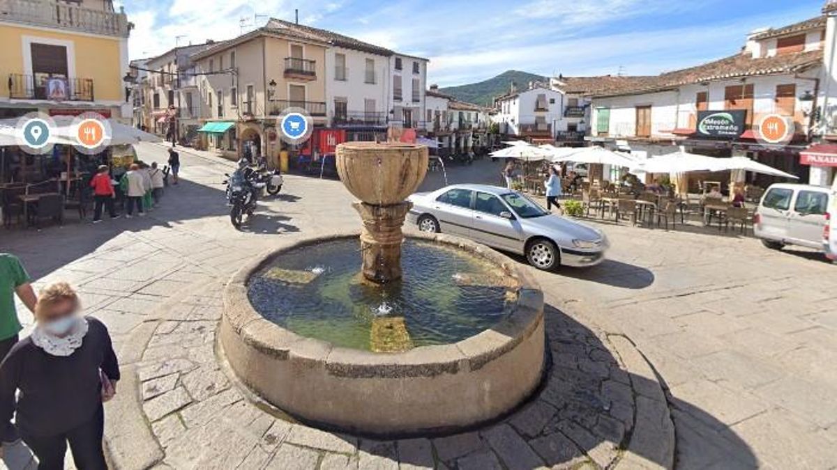 Terrazas en la plaza de Guadalupe