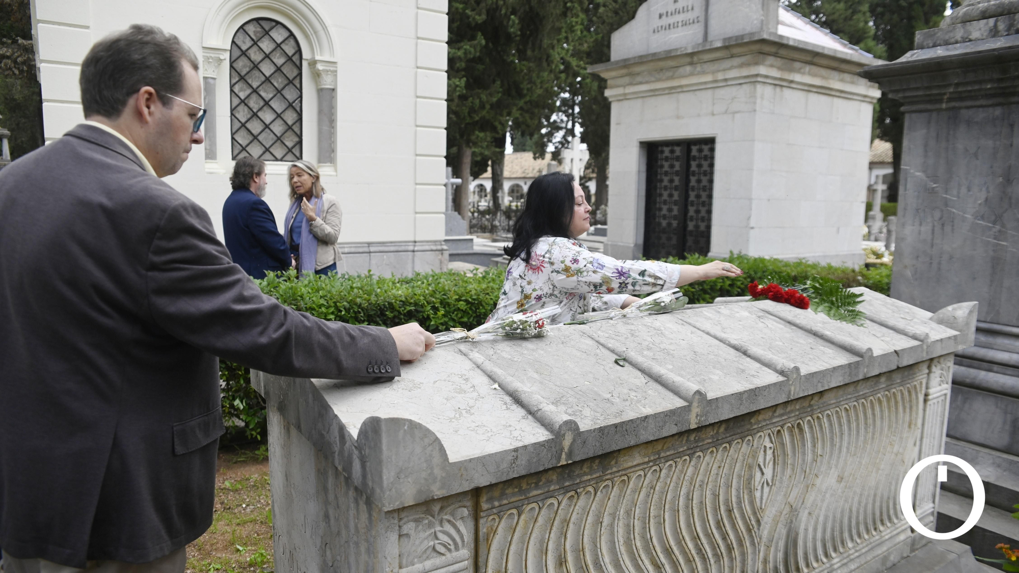 Concentración de pintores y la asociación pro casa museo Julio Romero de Torres