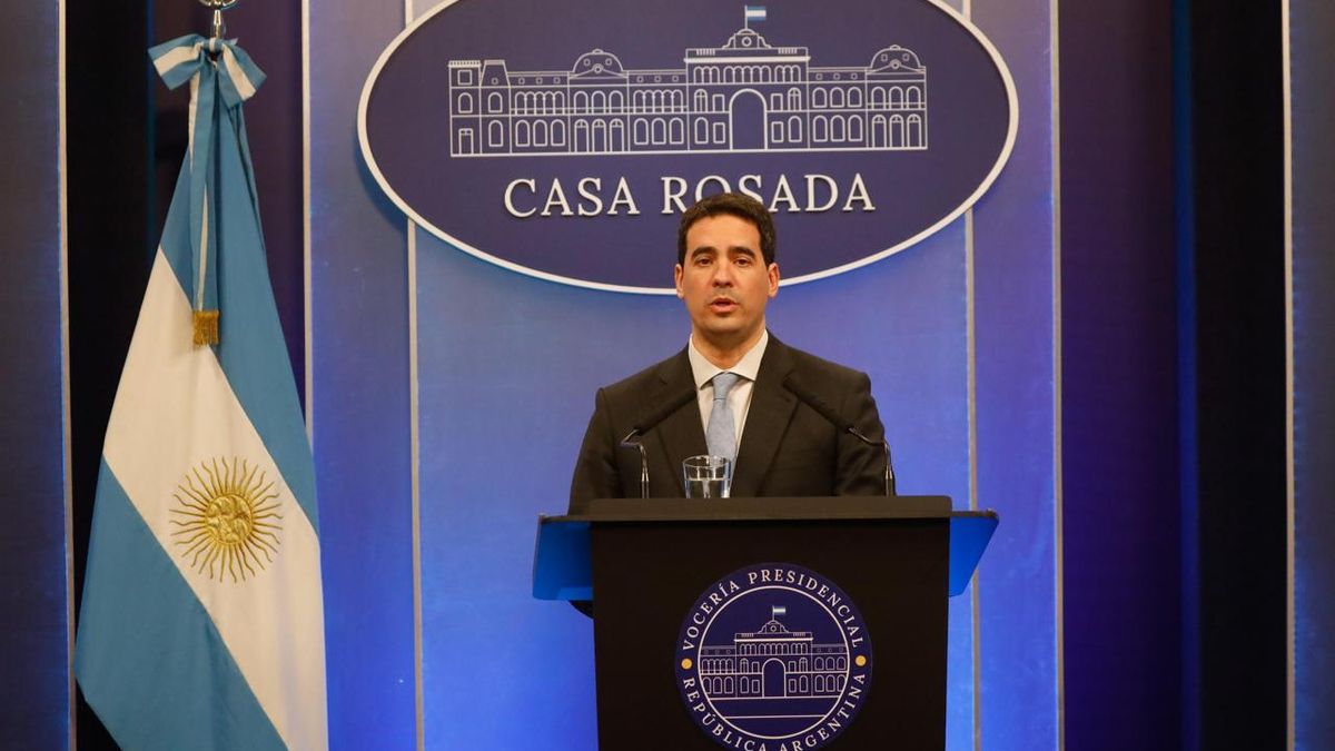 El vocero presidencial, Adrián Ravier.