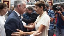 Urkullu valora el discurso "integrador y dispuesto al diálogo" de María Chivite en su toma de posesión