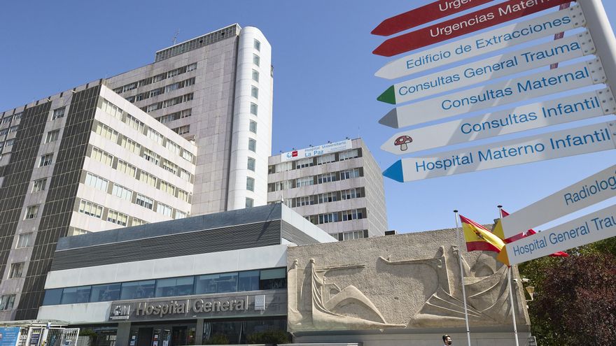 Fachada del Hospital Universitario La Paz.