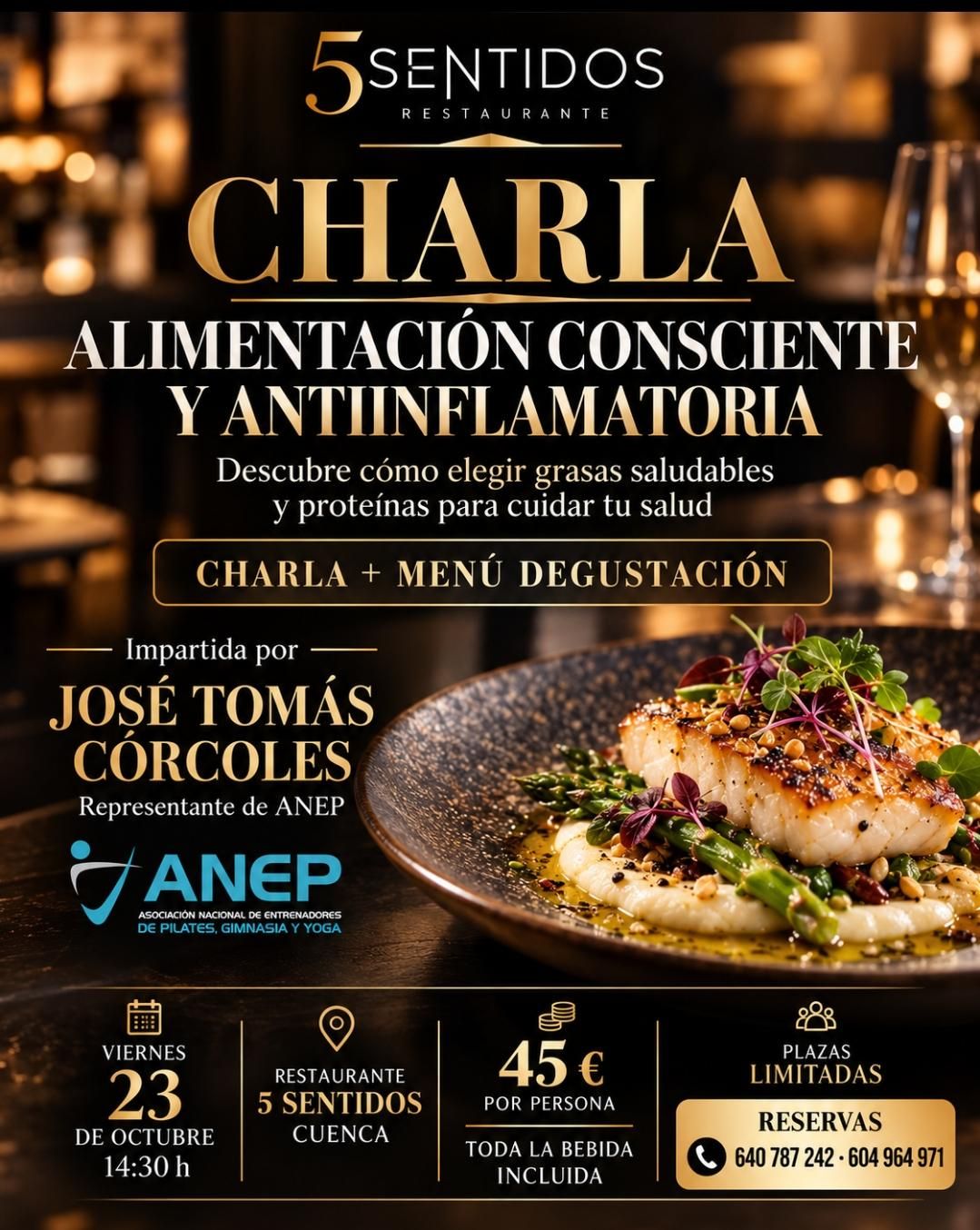 Cartel anunciador del menú