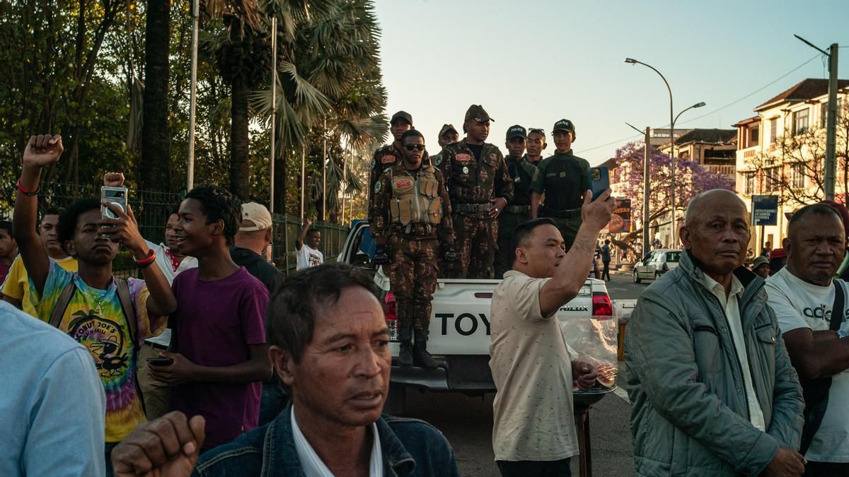 Protestas en Madagascar contra su Gobierno.
