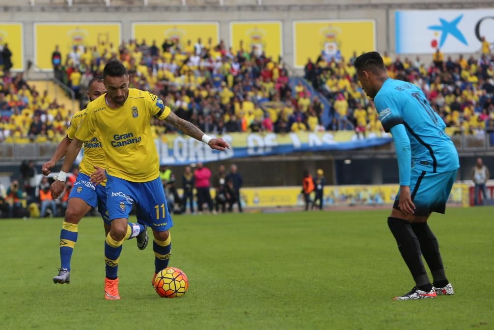Imágenes del partido entre la UD Las Palmas y el FC Barcelona en el Estadio de Gran Canaria. (Alejandro Ramos).