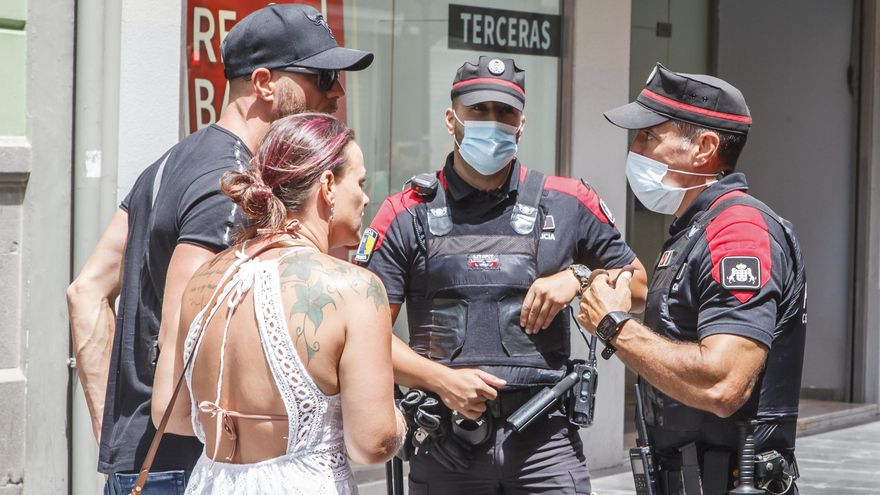 Policía Canaria, en el dispositivo en Las Palmas de Gran Canaria
