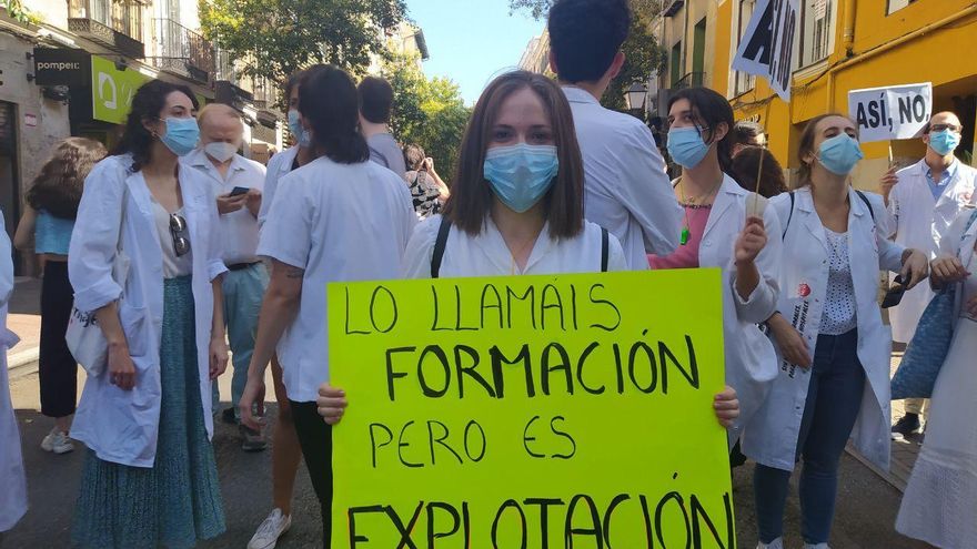 Manifestación de MIR en Madrid.