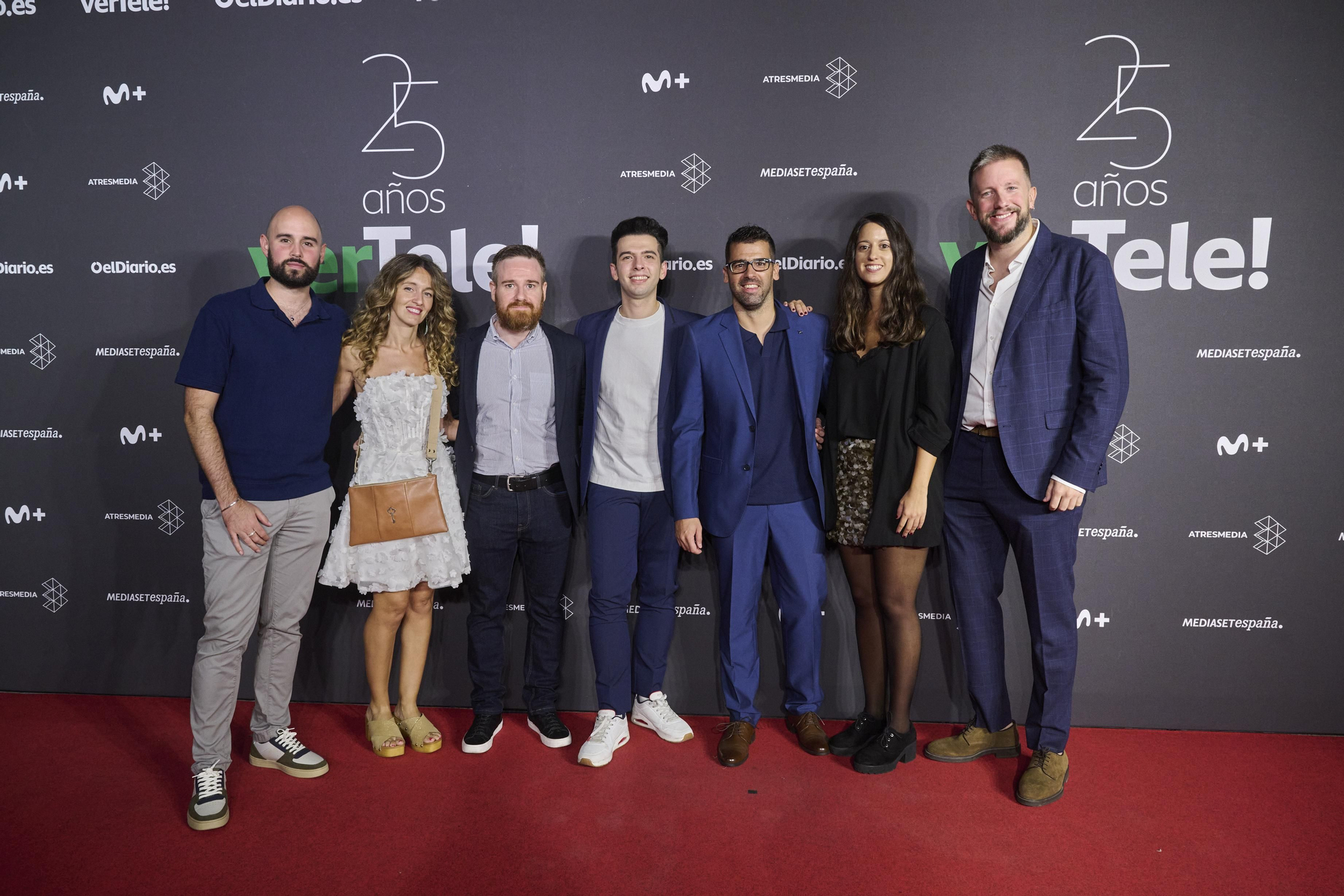 El equipo actual de verTele en la fiesta 25 aniversario