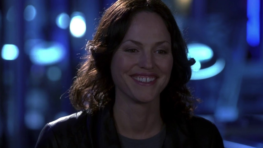 Sara Sidle (Jorja Fox), en un capítulo de 'CSI'
