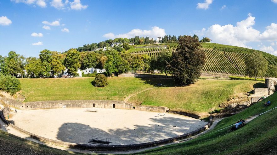 Viñedos junto al viejo anfiteatro de Trier.