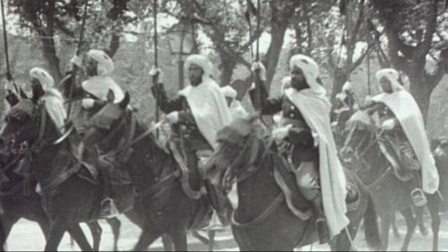 La Guardia Mora de Franco desfila a caballo