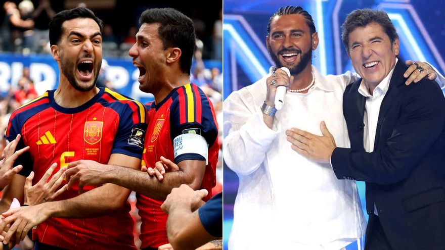 RTVE arrolla con el pase de España a semifinales del Mundial (72.3%) y 'Tu cara me suena' (18%) celebra después
