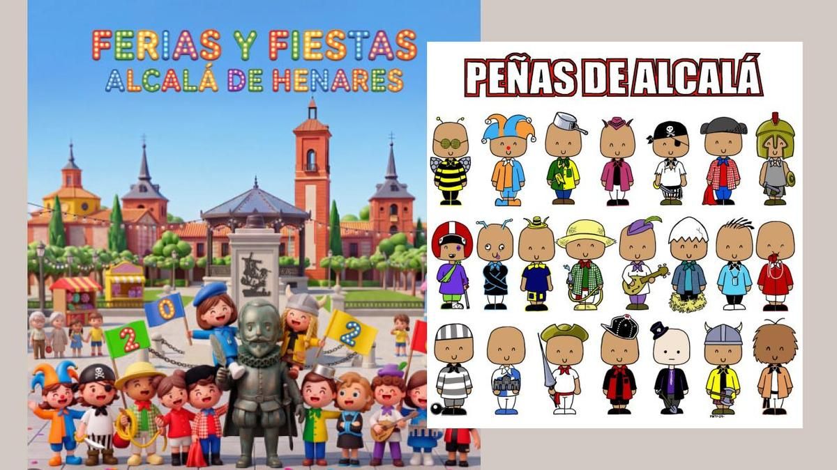 Un artista acusa a Alcalá de Henares de utilizar para el cartel de las fiestas sus ilustraciones pasadas por una IA