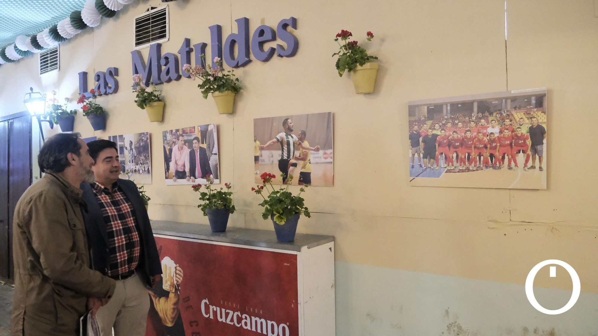 Exposición '10 años del Córdoba Futsal ' en la caseta de las matildes