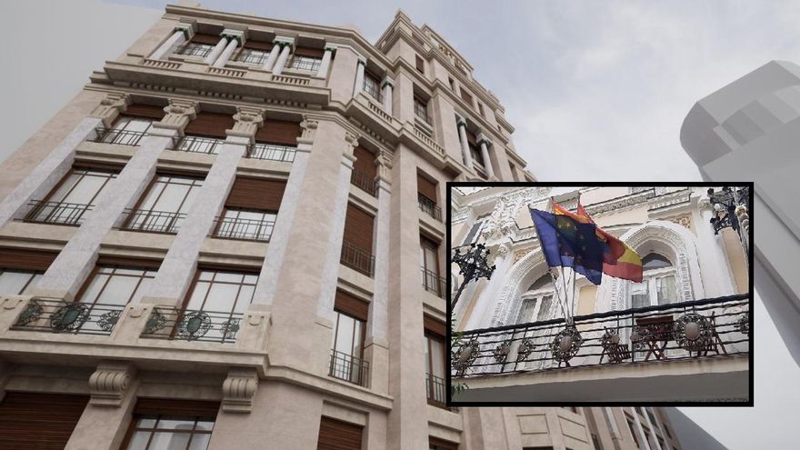 Un pedazo del desaparecido Hotel Florida de Palacios, descubierto en un edificio de Malasaña