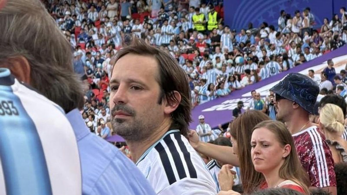 Santiago Viola, el secretario de Justicia de Milei, en el partido del sábado de la Selección argentina en el Mundial.