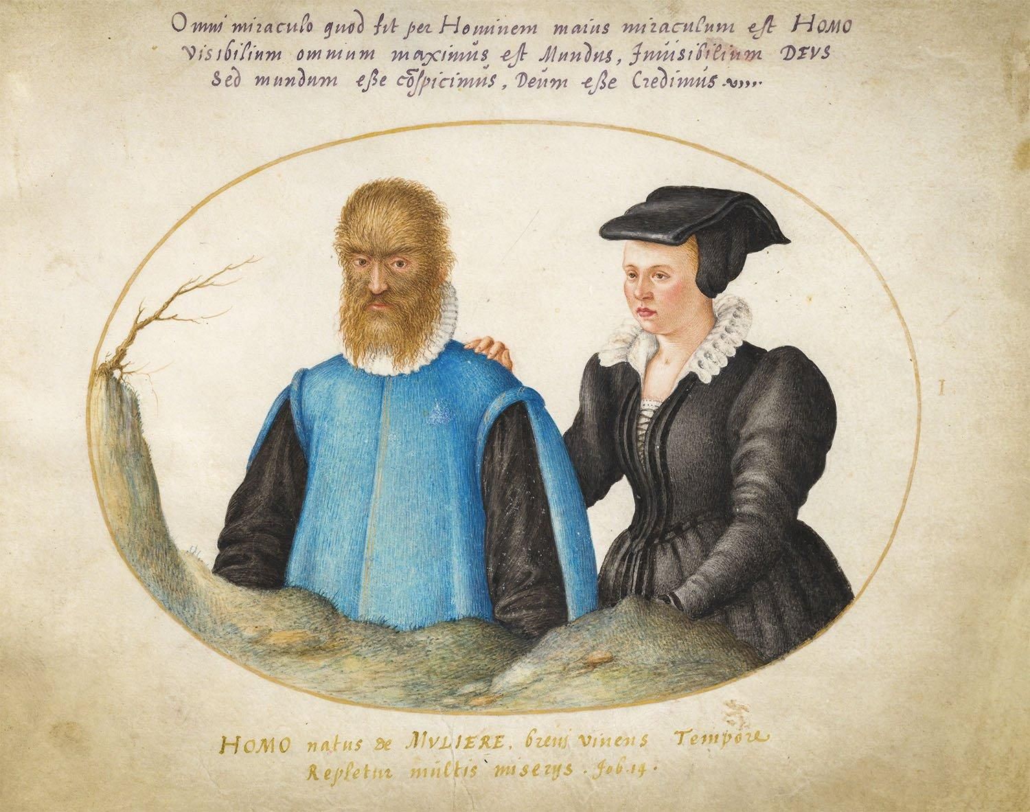 Retrato perteneciente a "Animalia Rationalia et Insecta (IGNIS), por Joris Hoefnagel, 1575-1580.