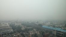 Contaminación en Nueva Delhi.