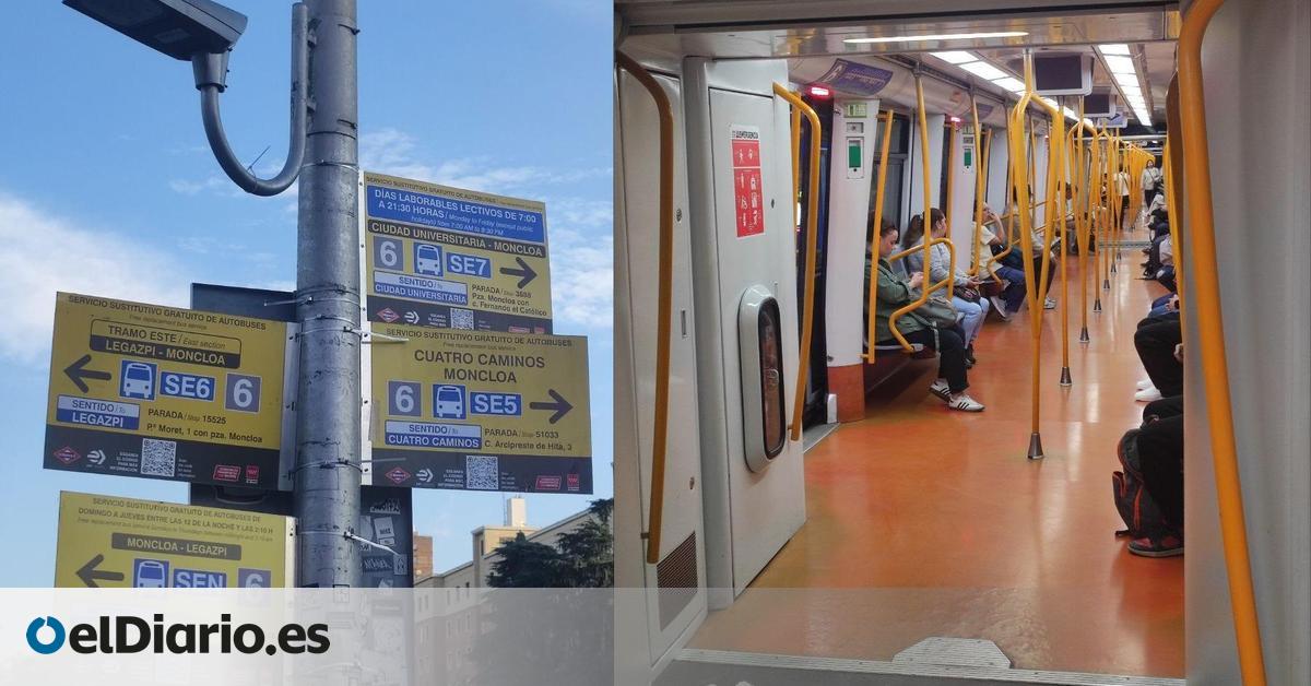 Las dos caras de la línea 6 de Metro de Madrid: el “mareo” del tramo cortado y la “engañosa paz” de la parte reabierta