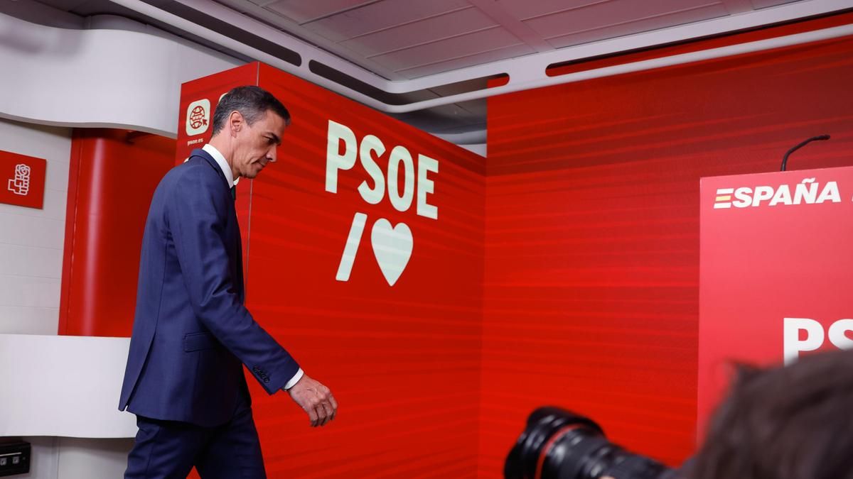 El presidente del Gobierno y líder del PSOE, Pedro Sánchez