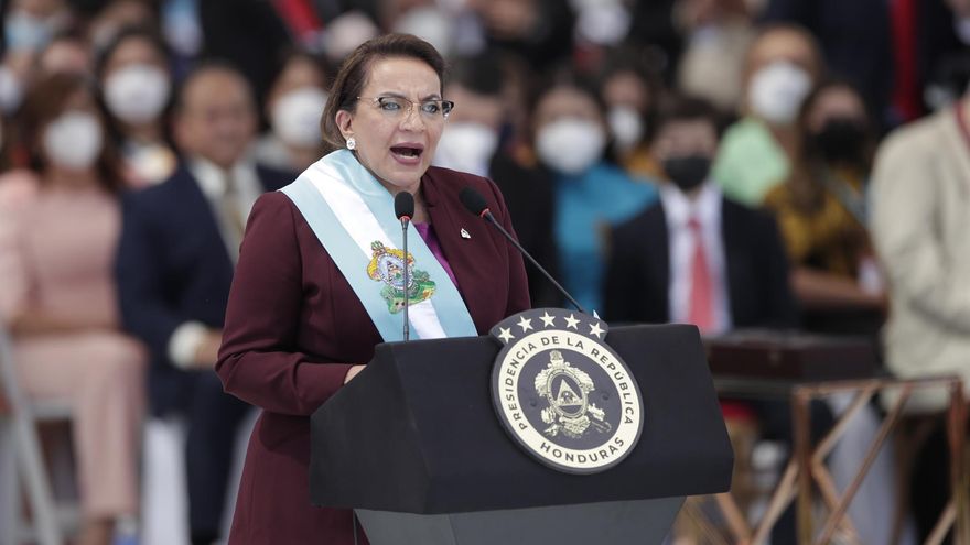 La presidenta Xiomara Castro, en una fotografía de archivo.