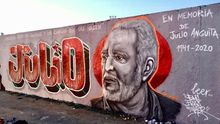 Mural en homenaje a Julio Anguita /Foto: EME STREET ART