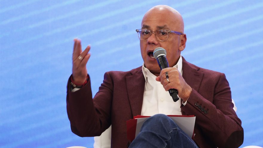 Fotografía de archivo del presidente de la Asamblea Nacional de Venezuela, Jorge Rodríguez. EFE/ Ronald Peña R