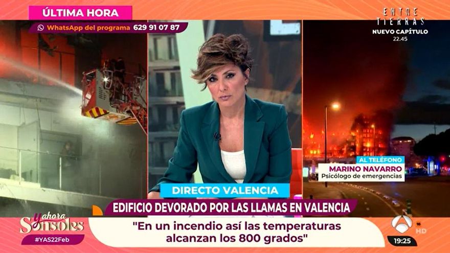 Antena 3 lideró la cobertura televisiva del incendio de Valencia que alteró parrillas y demostró el poder del directo
