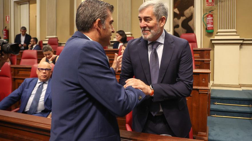 Fernando Clavijo, investido presidente de Canarias gracias al PP y pese a que el PSOE fue la lista más votada