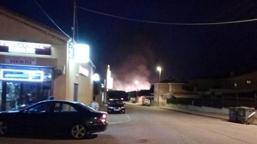 Incendio en Valderas.