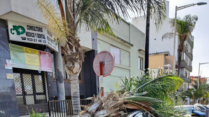 El viento, protagonista en Tenerife con numerosas incidencias durante la noche