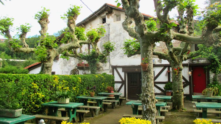 Vista del caserío, habilitado como bar-merendero desde el siglo XX
