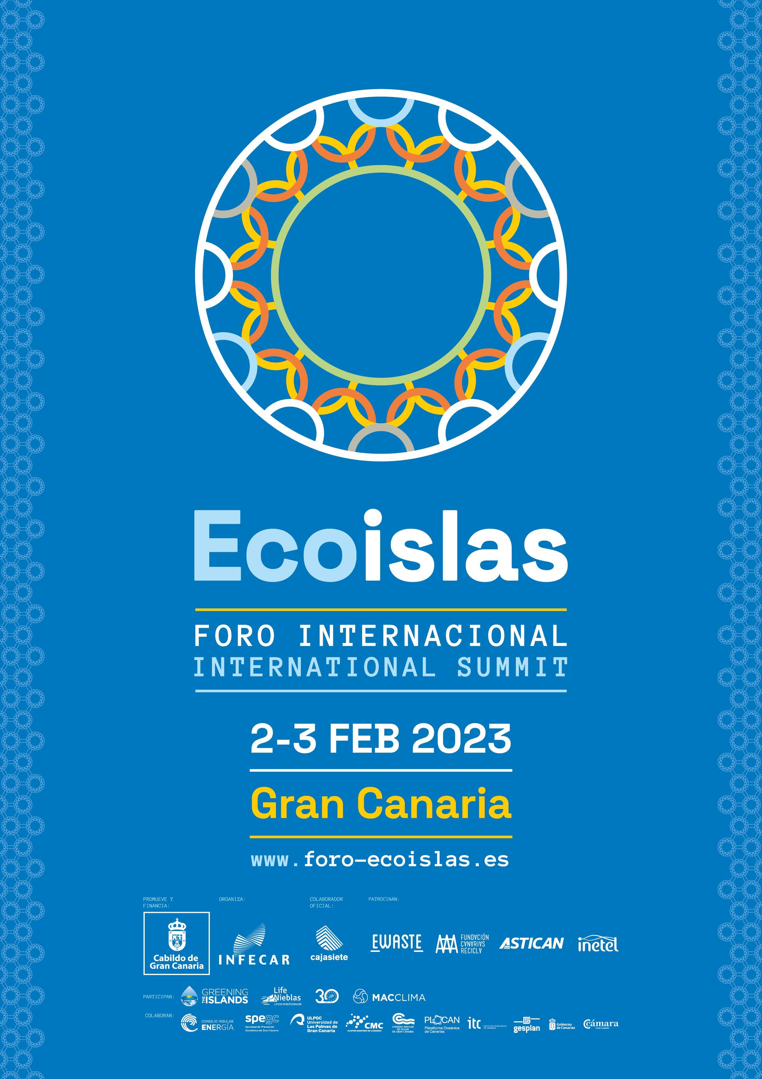 Cartel del I Foro Internacional Ecoislas