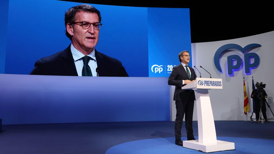 El presidente del partido del PP, Alberto Núñez Feijóo, en una imagen de archivo.