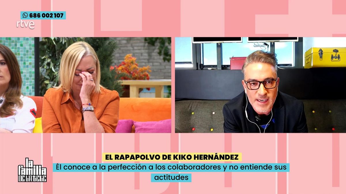 Belén Esteban llora en 'La familia de la tele' tras anunciar que quiere dejar el programa