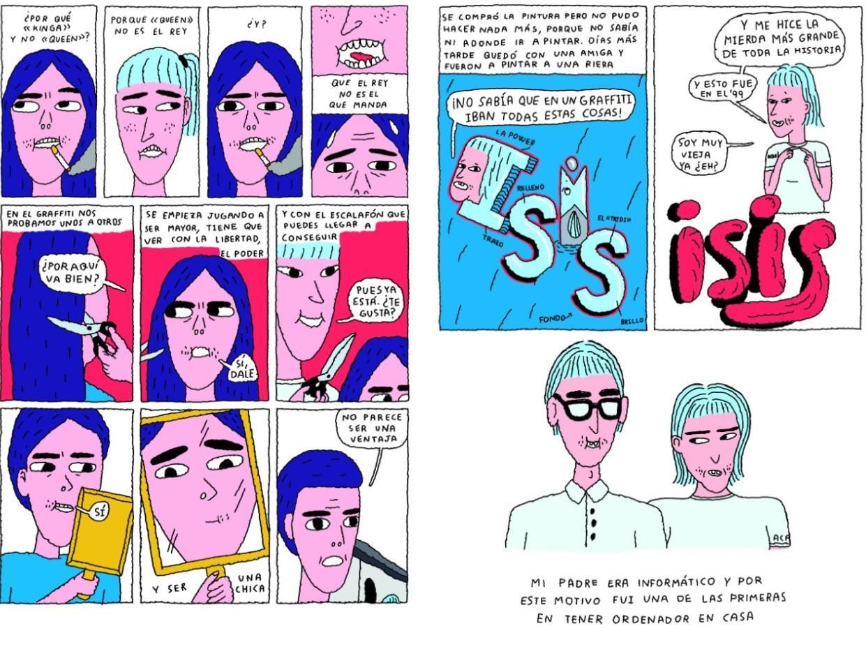 Dos página del cómic 'Malas ideas' de Carlota Juncosa