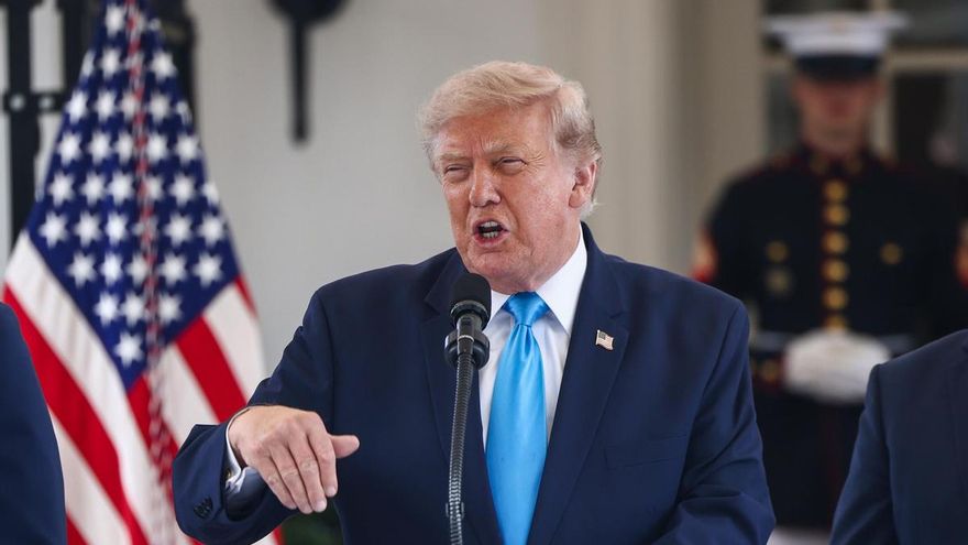 El presidente de EE.UU., Donald Trump, en una fotografía de archivo. EFE/EPA/JIM LO SCALZO / POOL