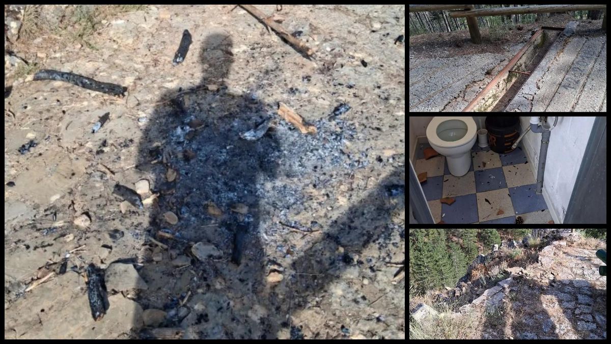 Destrozan el entorno de la ermita de San Guillermo y piden ayuda para identificar a los vándalos: "Un ataque directo a Cistierna"