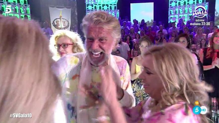 Edmundo llega al plató de SV