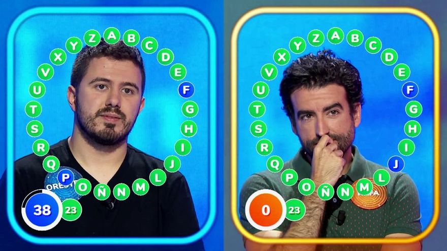 La tensión de Rafa y Orestes en 'Pasapalabra' no pudo con el miedo a la 'Silla Azul'
