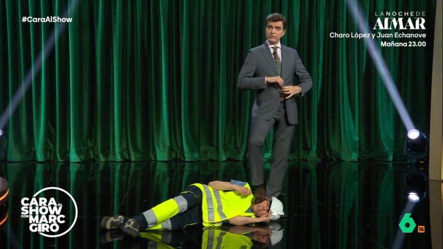 Marc Giró pisotea a una obrera en 'Cara al show' para reivindicar la polarización: "Haga el favor de no vociferar"
