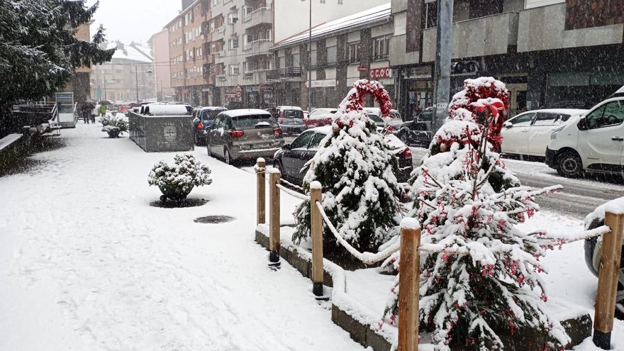 Nieve en Villablino 28 de diciembre